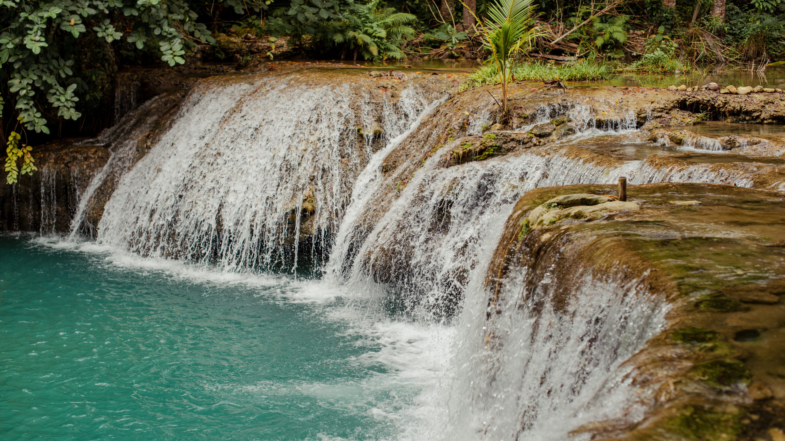 Cambugahay Falls on Siquijor in the Philippines