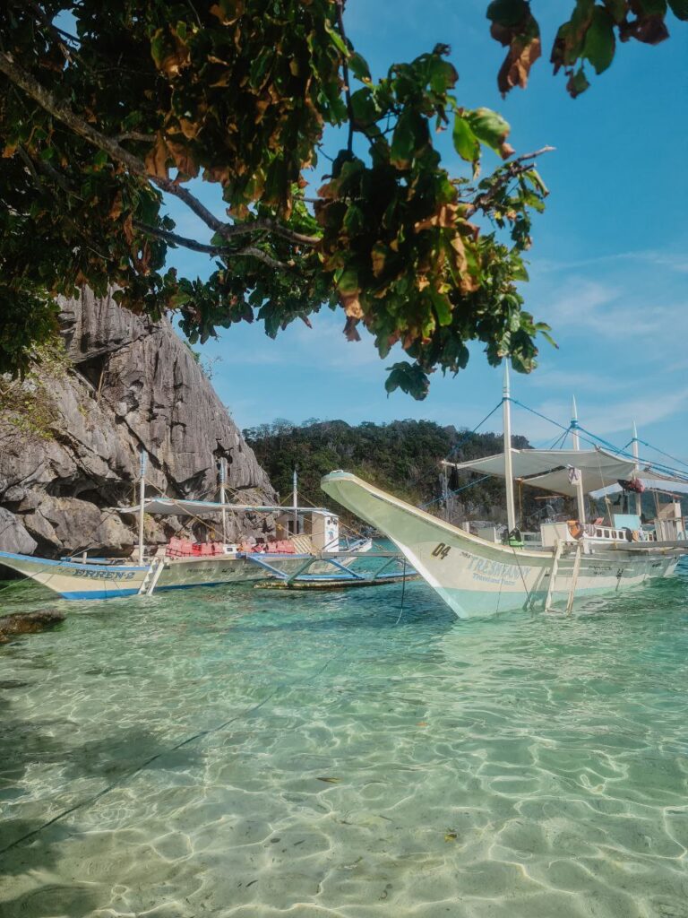 A traditional Philipino boat in El Nido